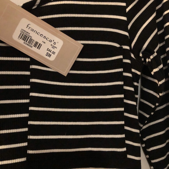 New Alya from Francesca’s Striped Key Hole Dress - Picture 3 of 3